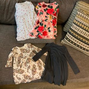 4T Long Sleeve Dress Lot